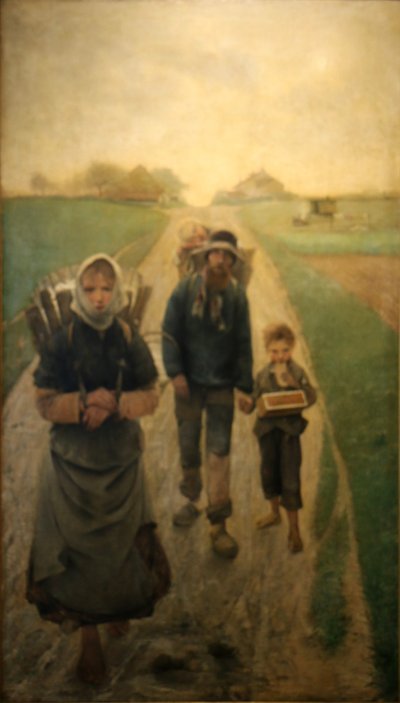 The Chalk Sellers - In the Morning by Léon Frédéric